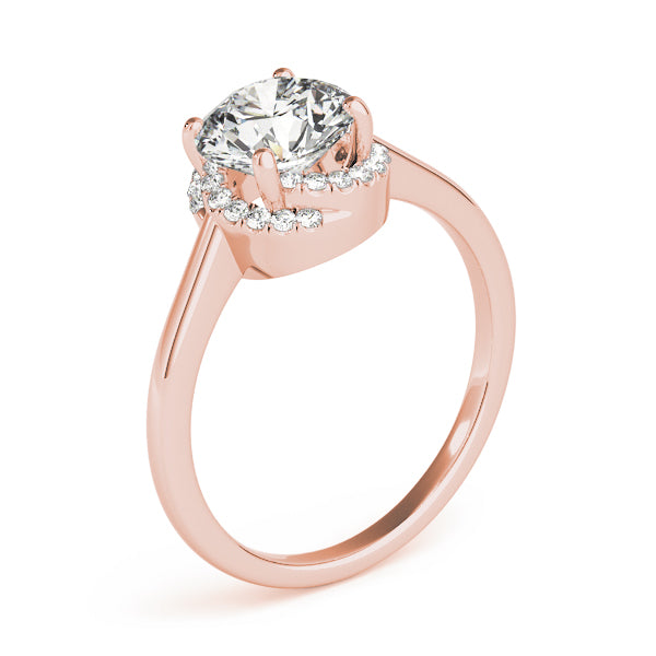 Halo Diamond Engagement Ring (1/8 ct. tw.)
