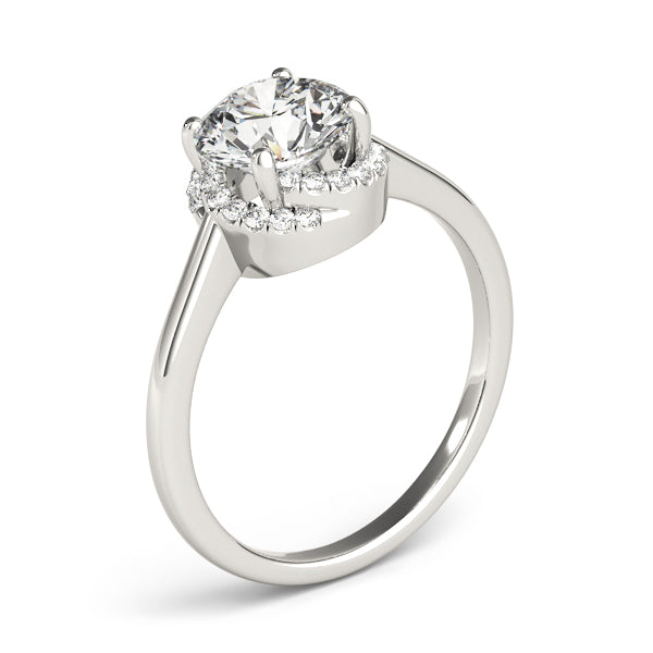 Halo Diamond Engagement Ring (1/8 ct. tw.)