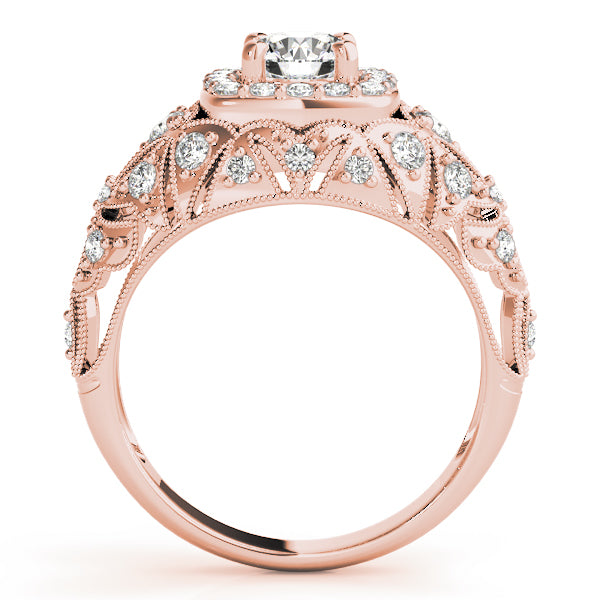 Vintage Filigree Pavé Diamond Engagement Ring (3/8 ct. tw.)