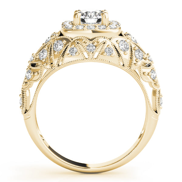 Vintage Filigree Pavé Diamond Engagement Ring (3/8 ct. tw.)