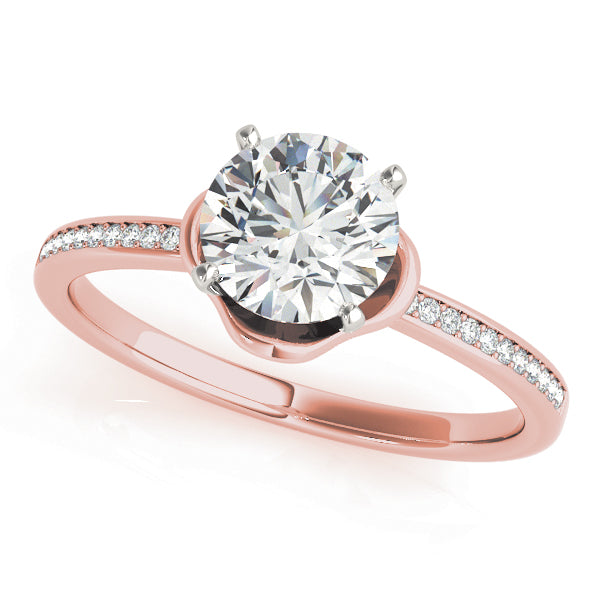 Petite Pavé Diamond Engagement Ring (1/15 ct. tw.)