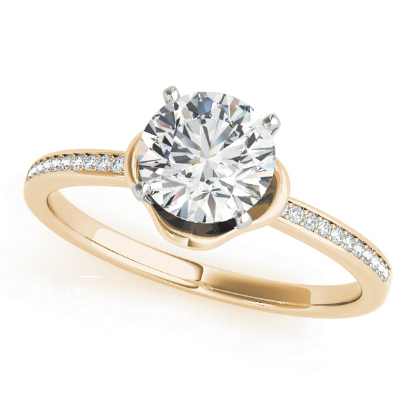 Petite Pavé Diamond Engagement Ring (1/15 ct. tw.)