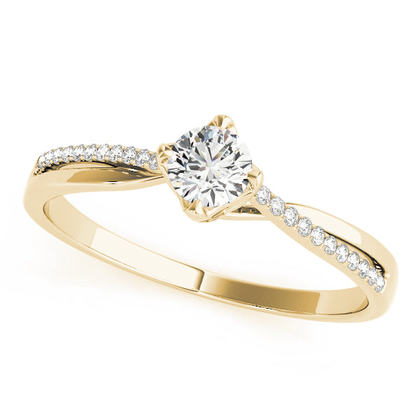 Petite Twist Diamond Engagement Ring (1/20 ct. tw.)