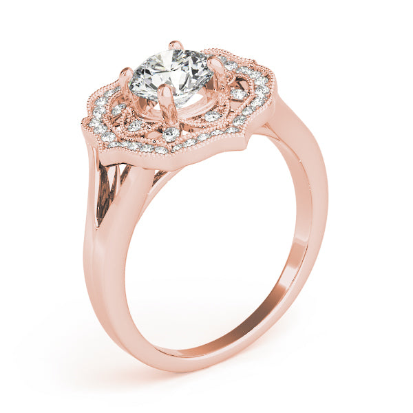 Romantic Halo Diamond Engagement Ring (1/5 ct. tw.)