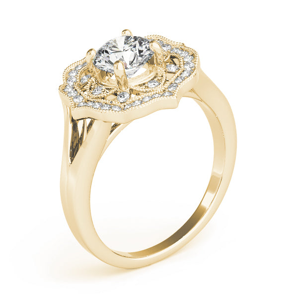Romantic Halo Diamond Engagement Ring (1/5 ct. tw.)