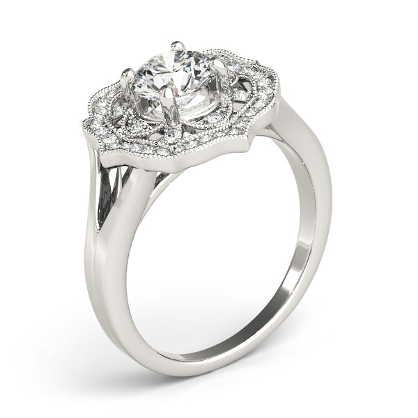 Romantic Halo Diamond Engagement Ring (1/5 ct. tw.)