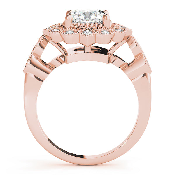 Vintage Halo Diamond Engagement Ring (1/15 ct. tw.)
