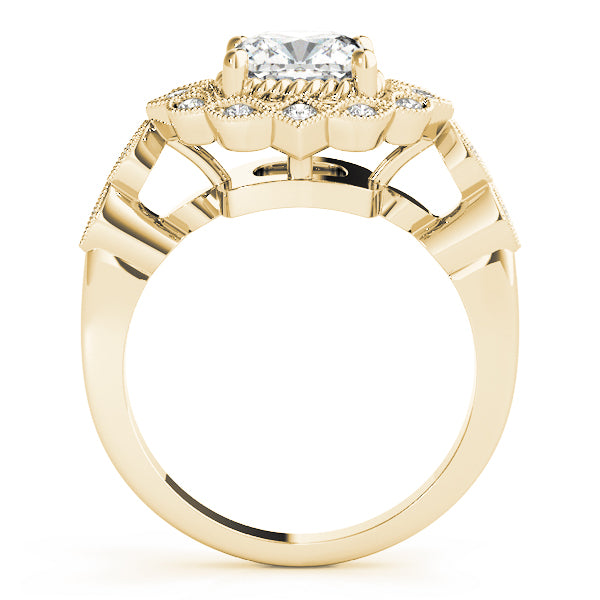 Vintage Halo Diamond Engagement Ring (1/15 ct. tw.)