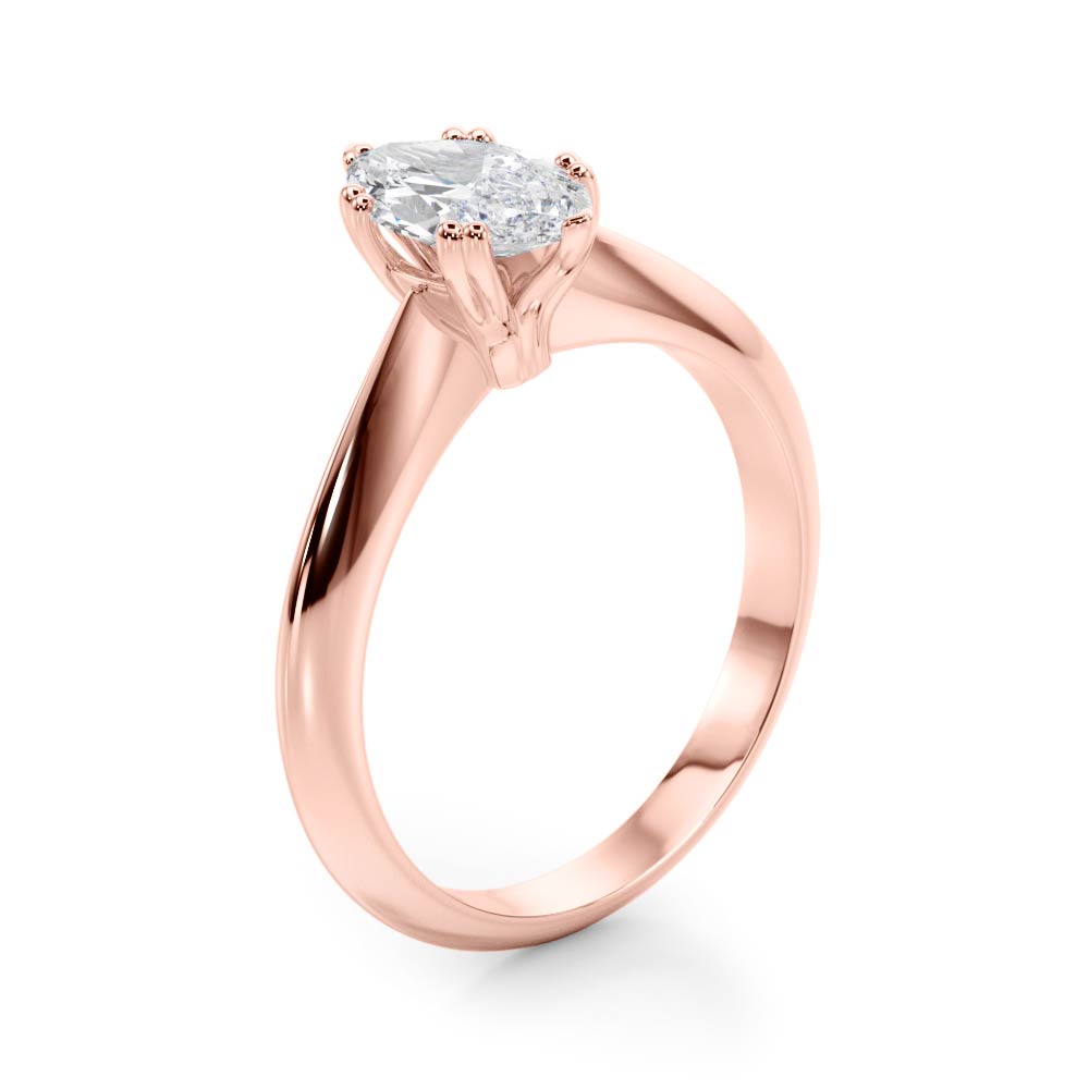 Classic Six-Prong Solitaire Diamond Engagement Ring
