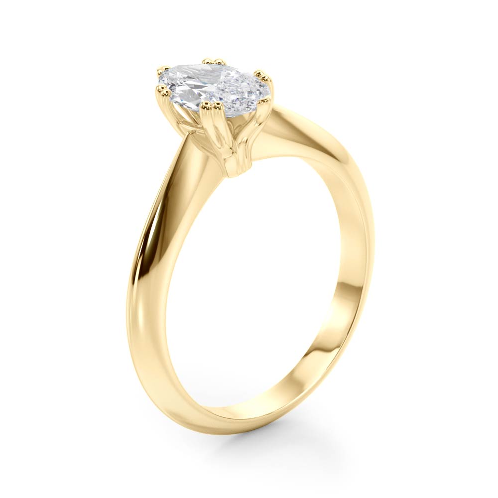 Classic Six-Prong Solitaire Diamond Engagement Ring