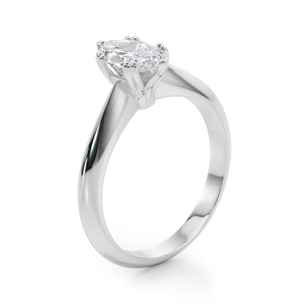 Classic Six-Prong Solitaire Diamond Engagement Ring