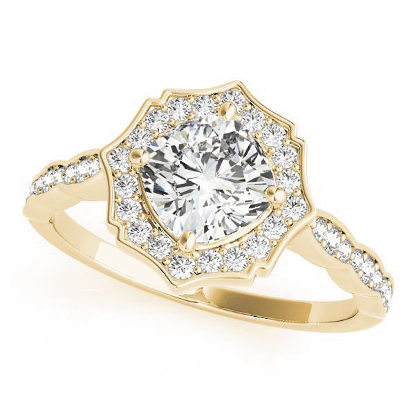 Romantic Halo Diamond Engagement Ring (1/5 ct. tw.)