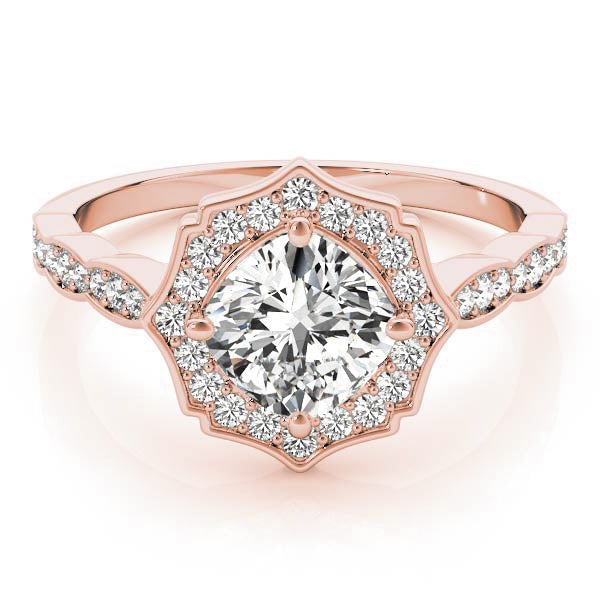 Romantic Halo Diamond Engagement Ring (1/5 ct. tw.)
