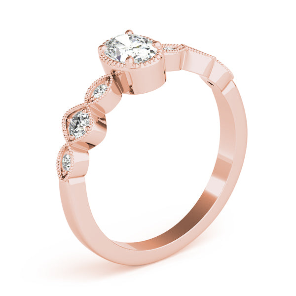 Vintage Milgrain Diamond Engagement Ring (1/6 ct. tw.)