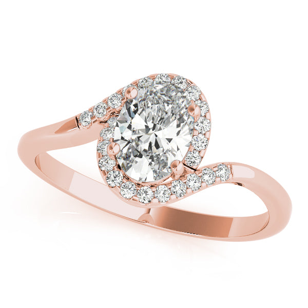 Petite Twist Pavé Diamond Engagement Ring (1/10 ct. tw.)