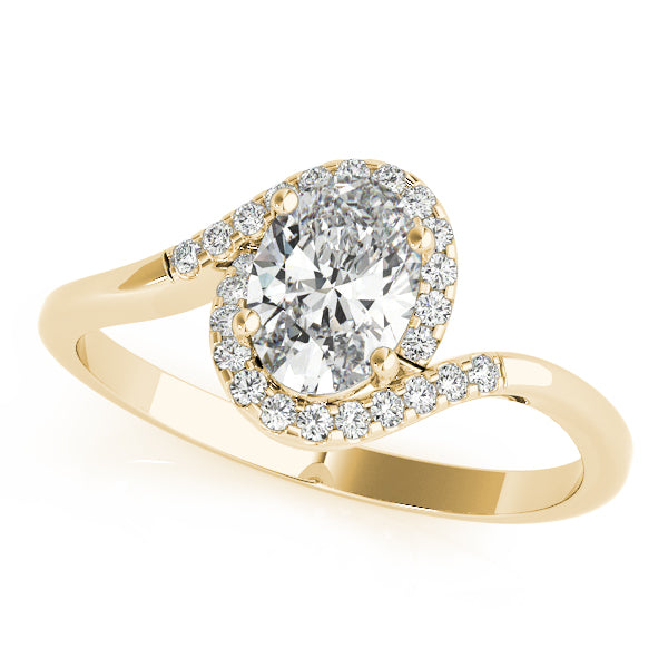 Petite Twist Pavé Diamond Engagement Ring (1/10 ct. tw.)