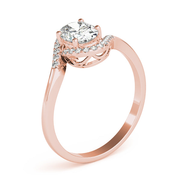 Petite Twist Pavé Diamond Engagement Ring (1/10 ct. tw.)