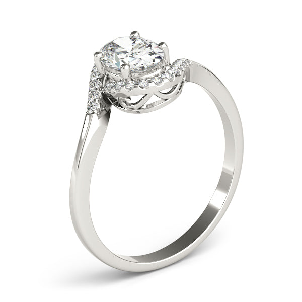 Petite Twist Pavé Diamond Engagement Ring (1/10 ct. tw.)