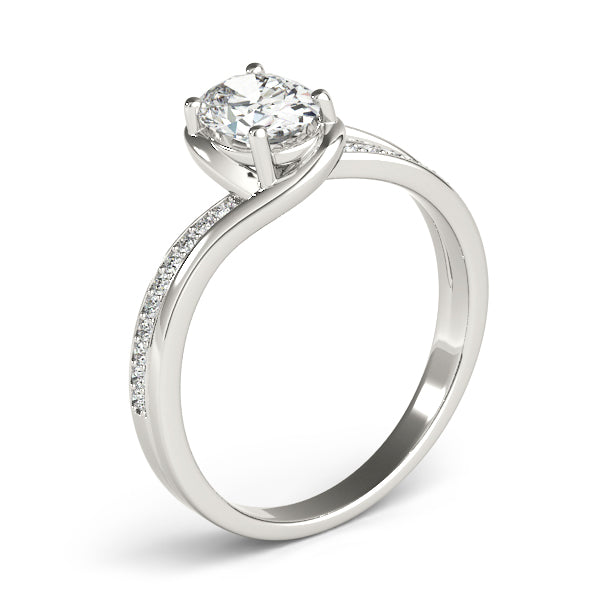 Petite Twist Diamond Engagement Ring (1/10 ct. tw.)