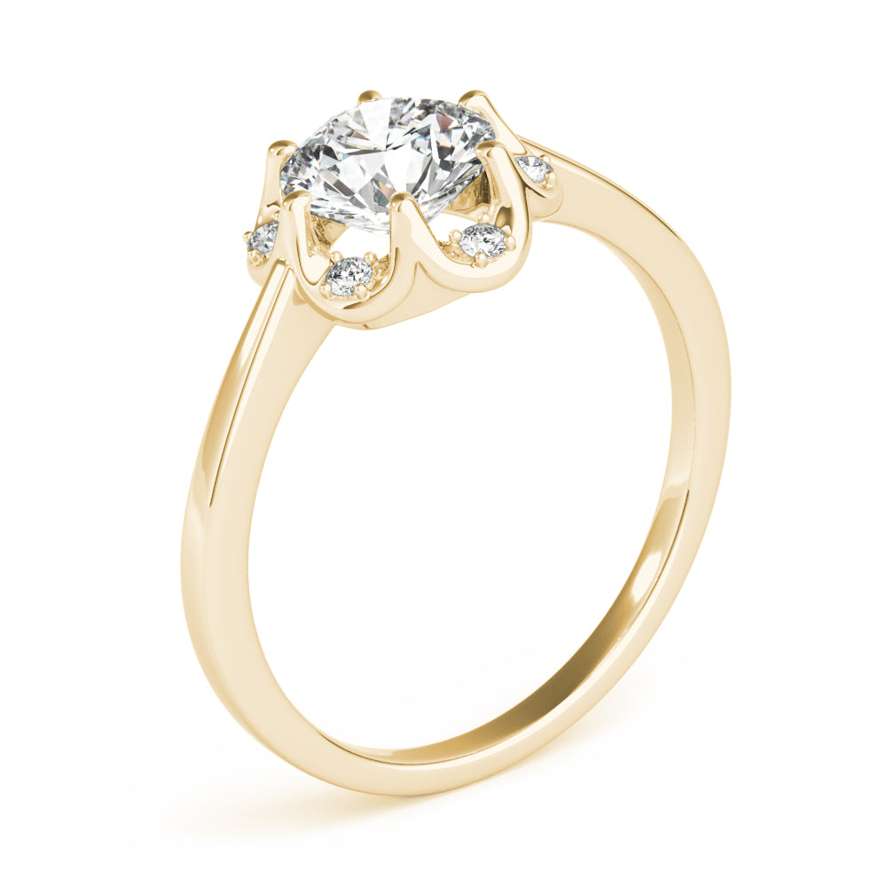 Floral Halo Diamond Engagement Ring (1/2 ct. tw.)