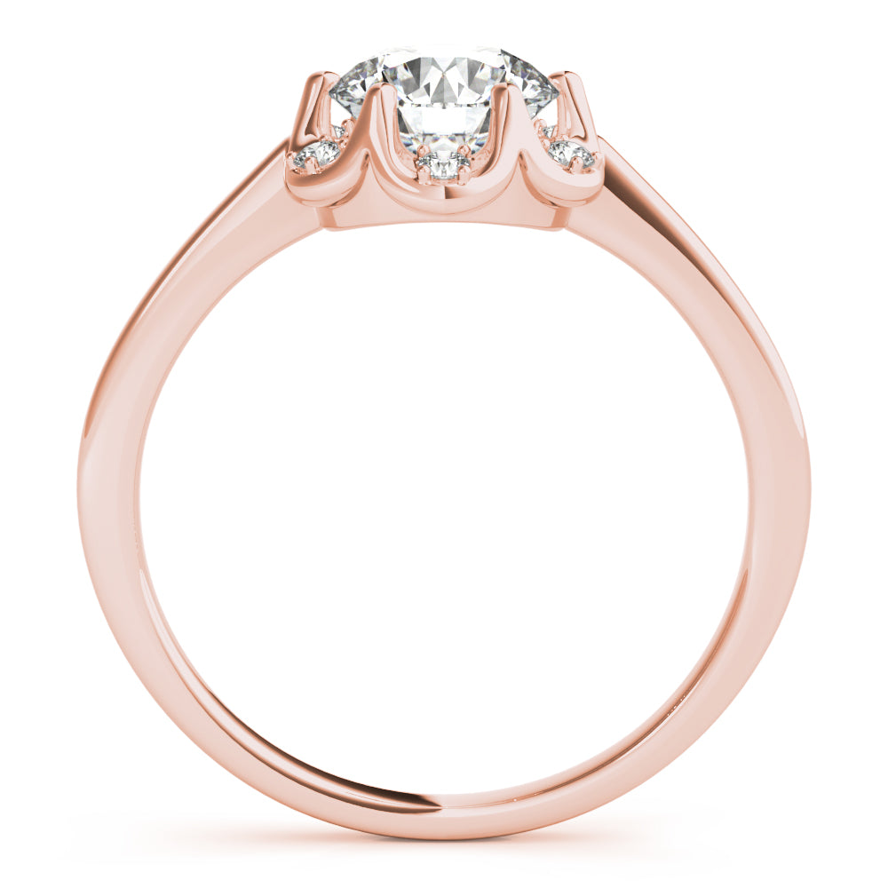 Floral Halo Diamond Engagement Ring (1/20 ct. tw.)