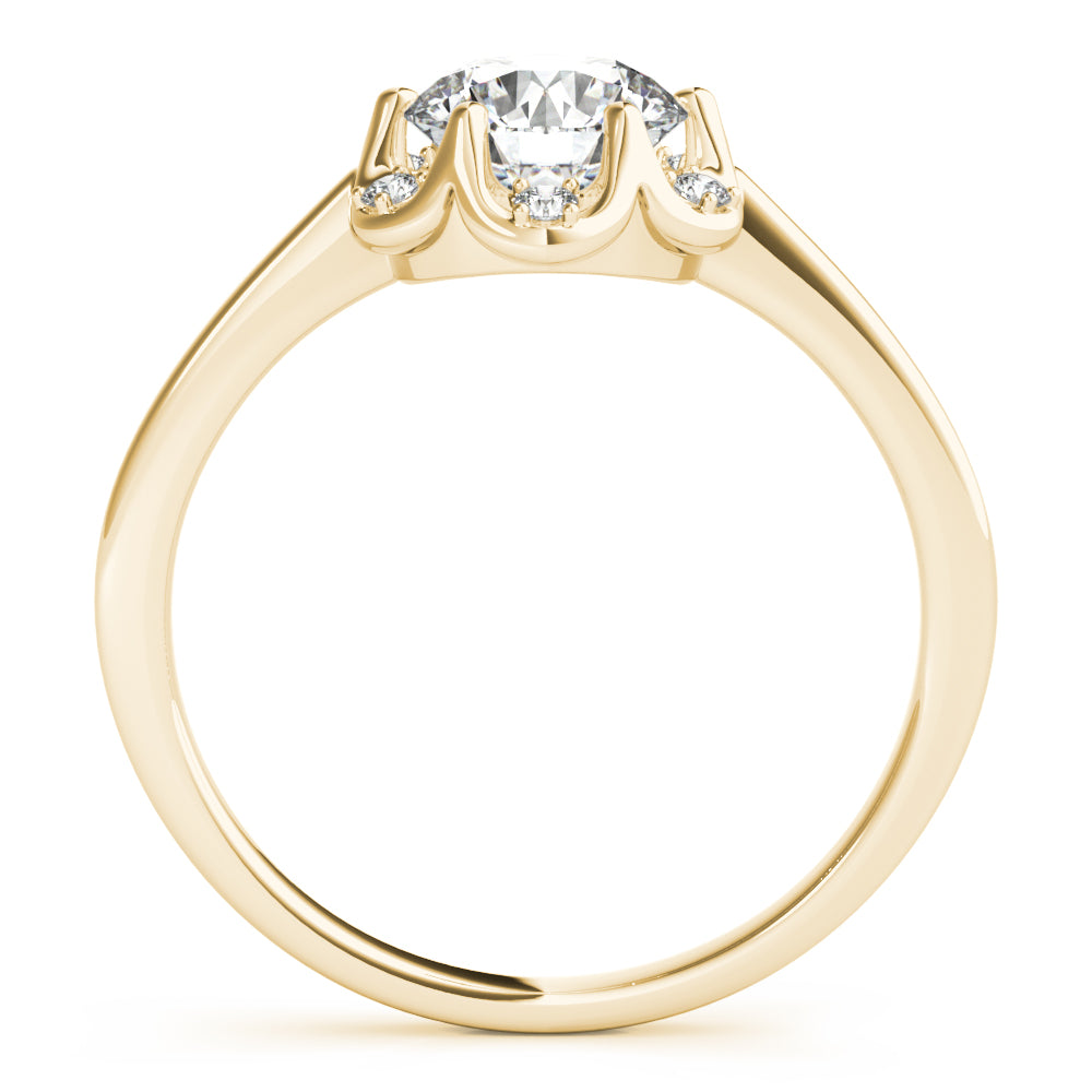Floral Halo Diamond Engagement Ring (1/20 ct. tw.)