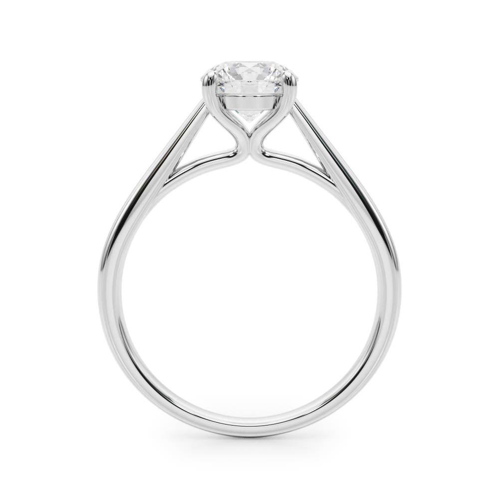 Classic Four-Prong Solitaire Diamond Engagement Ring