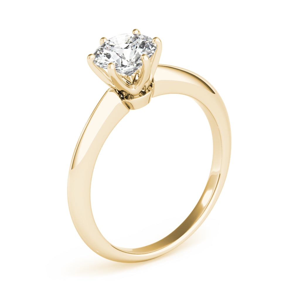 Classic Simple Solitaire Diamond Engagement Ring