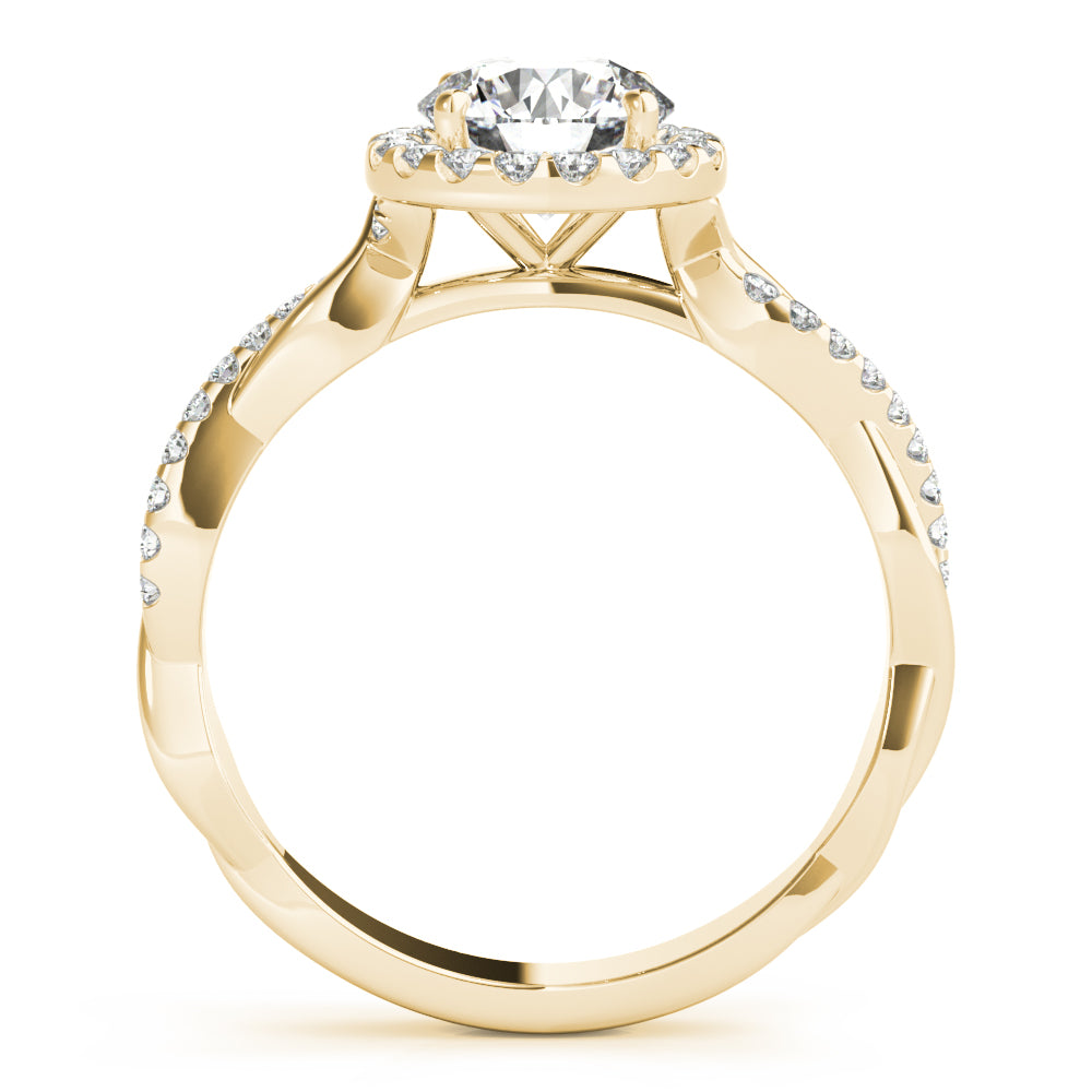 Twist Halo Diamond Engagement Ring (3/4 ct. tw.)
