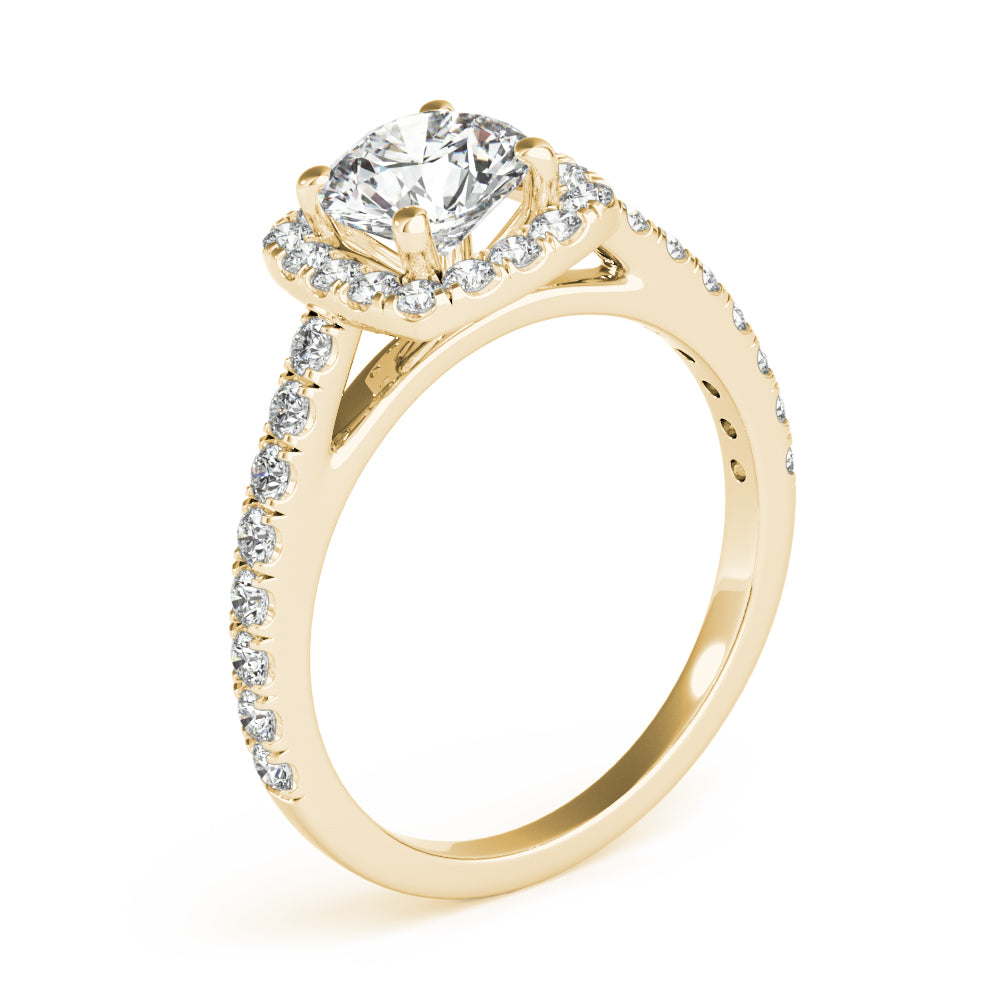 Classic Cushion Halo Diamond Engagement Ring (1/2 ct. tw.)