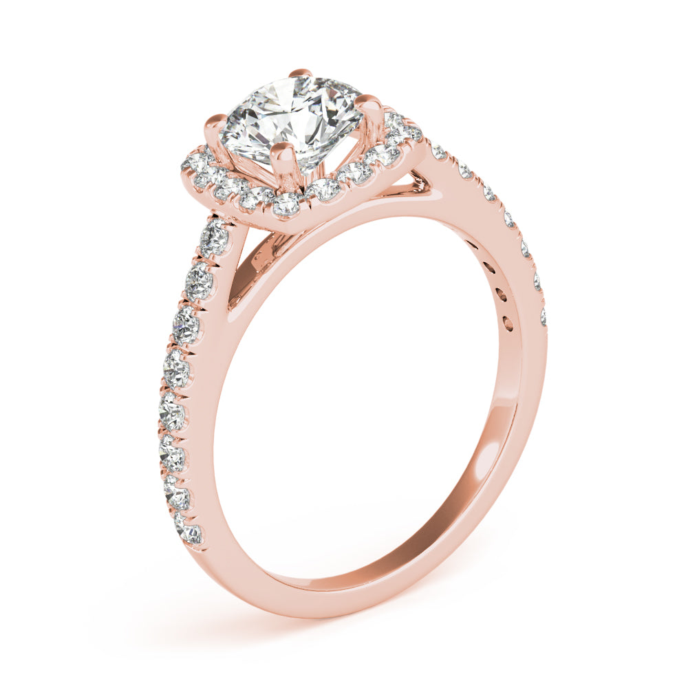 Classic Cushion Halo Diamond Engagement Ring (1/2 ct. tw.)