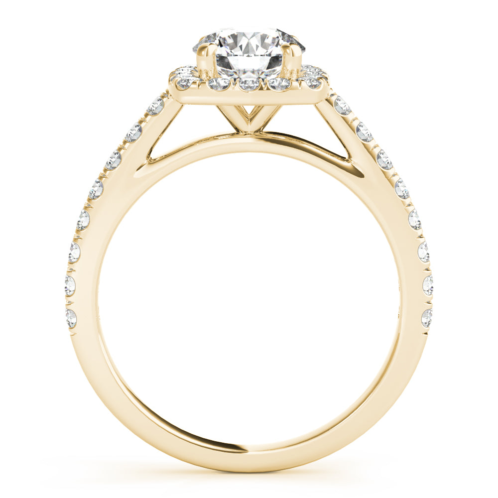 Classic Cushion Halo Diamond Engagement Ring (1/2 ct. tw.)