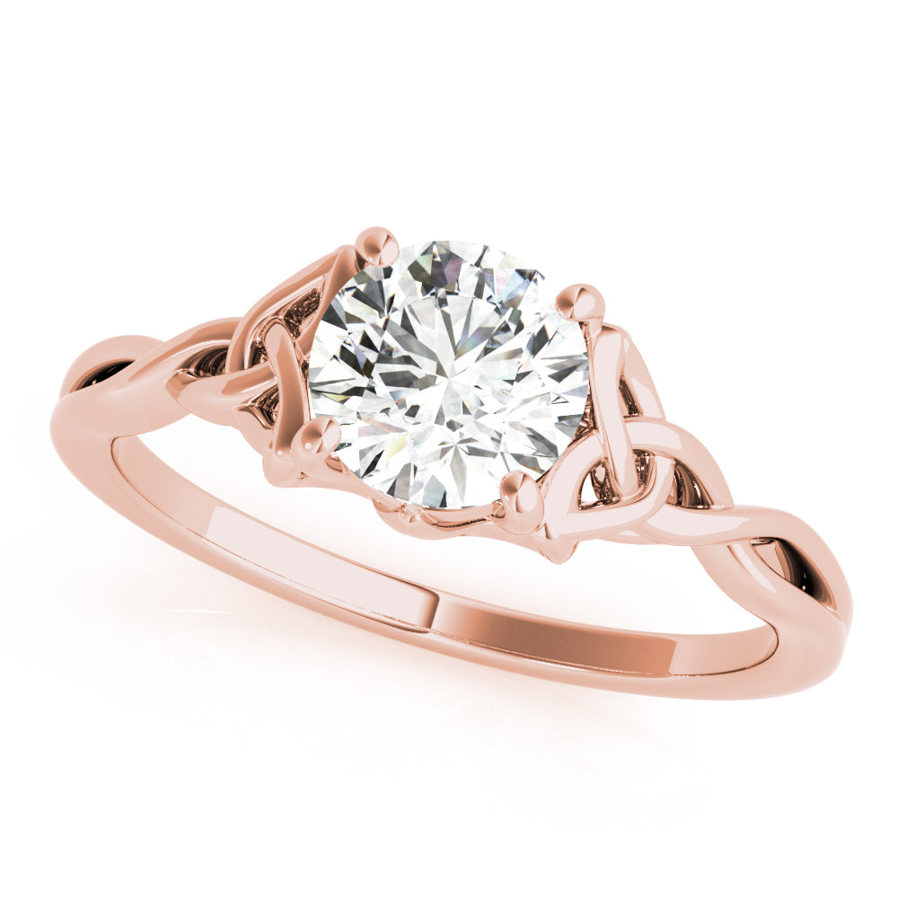 Organic Interwoven Solitaire Engagement Ring