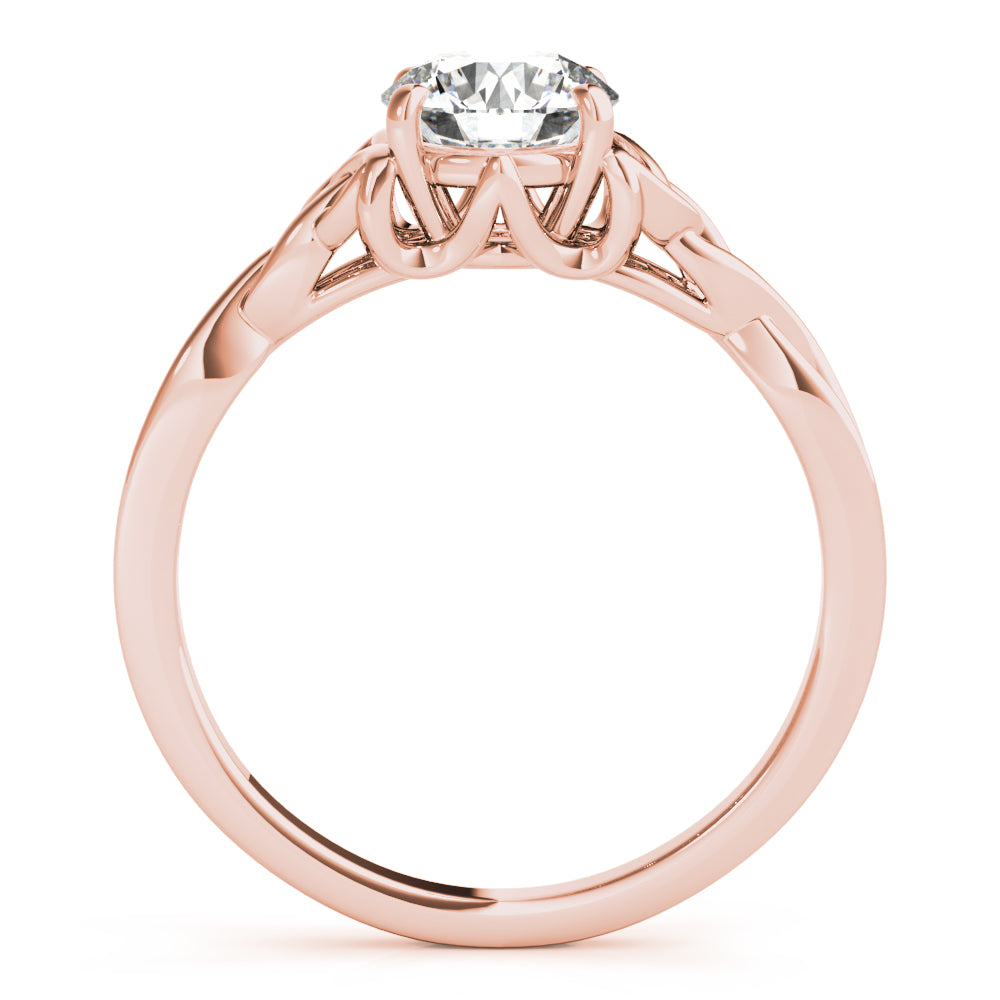 Organic Interwoven Solitaire Engagement Ring