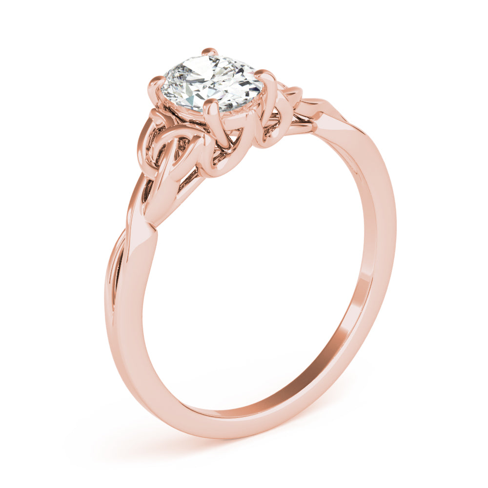 Celtic Knot Solitaire Engagement Ring