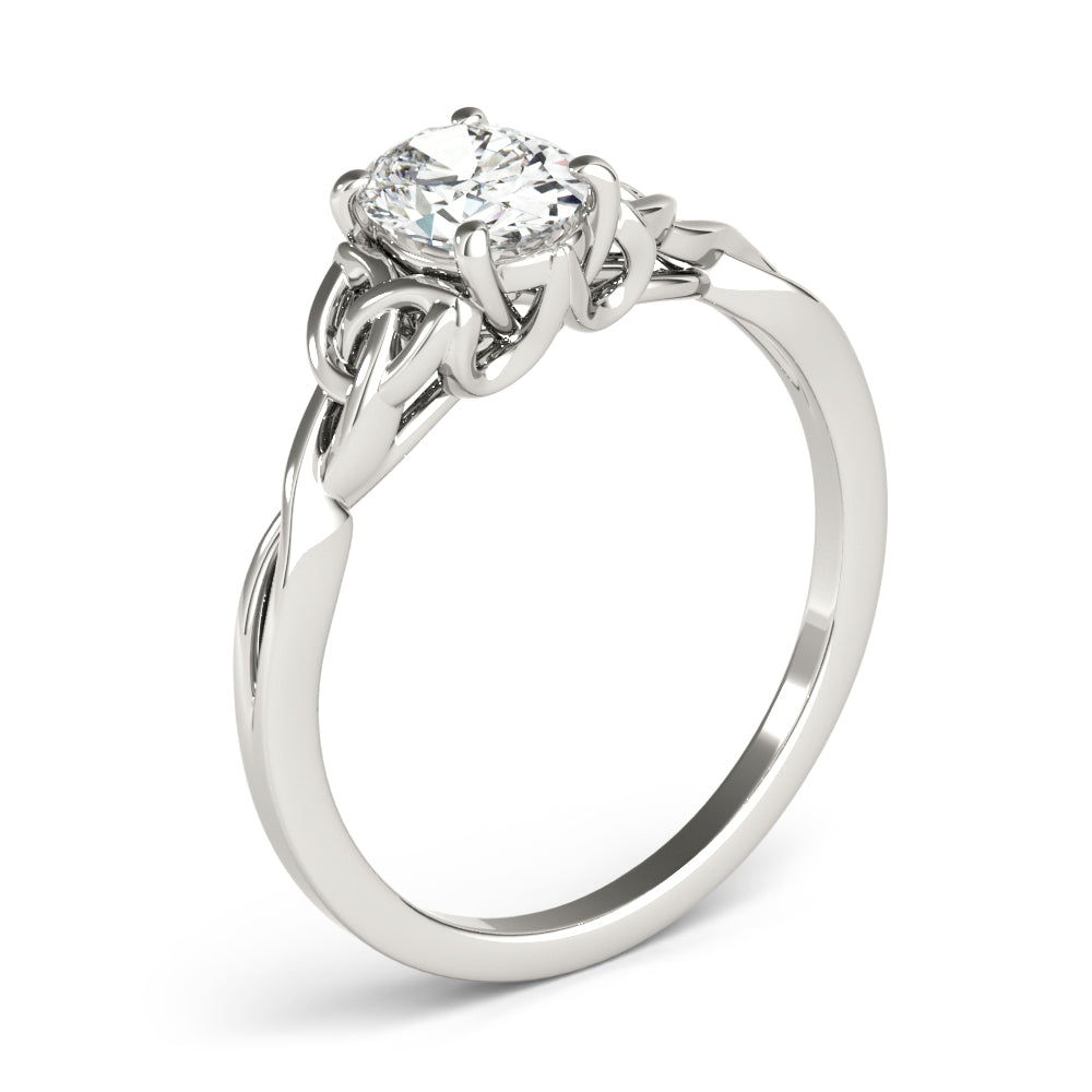 Celtic Knot Solitaire Engagement Ring