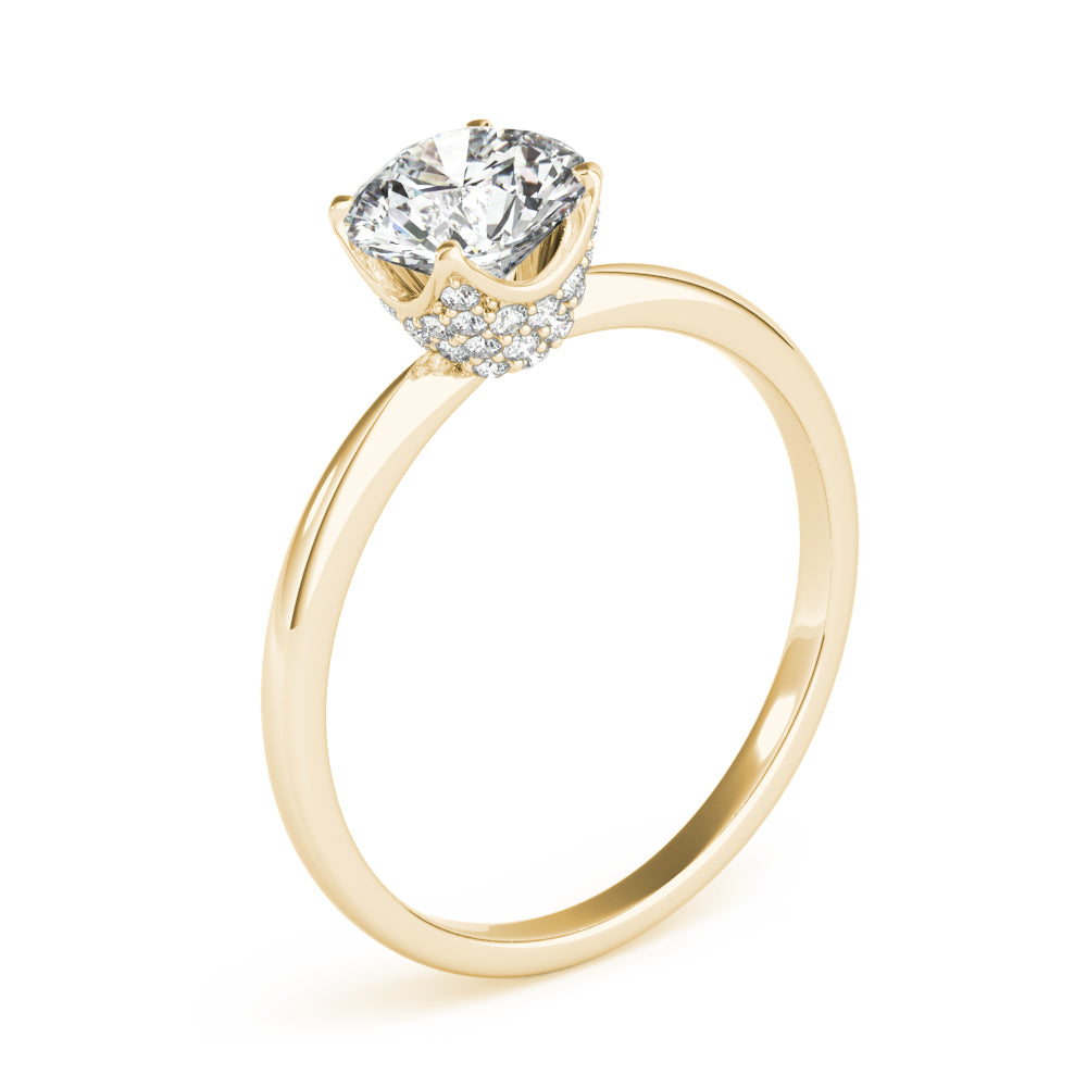 Classic Hidden Halo Diamond Engagement Ring (1/4 ct. tw.)
