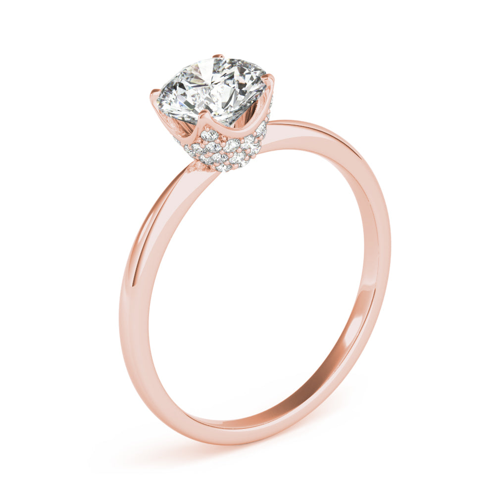 Classic Hidden Halo Diamond Engagement Ring (1/4 ct. tw.)