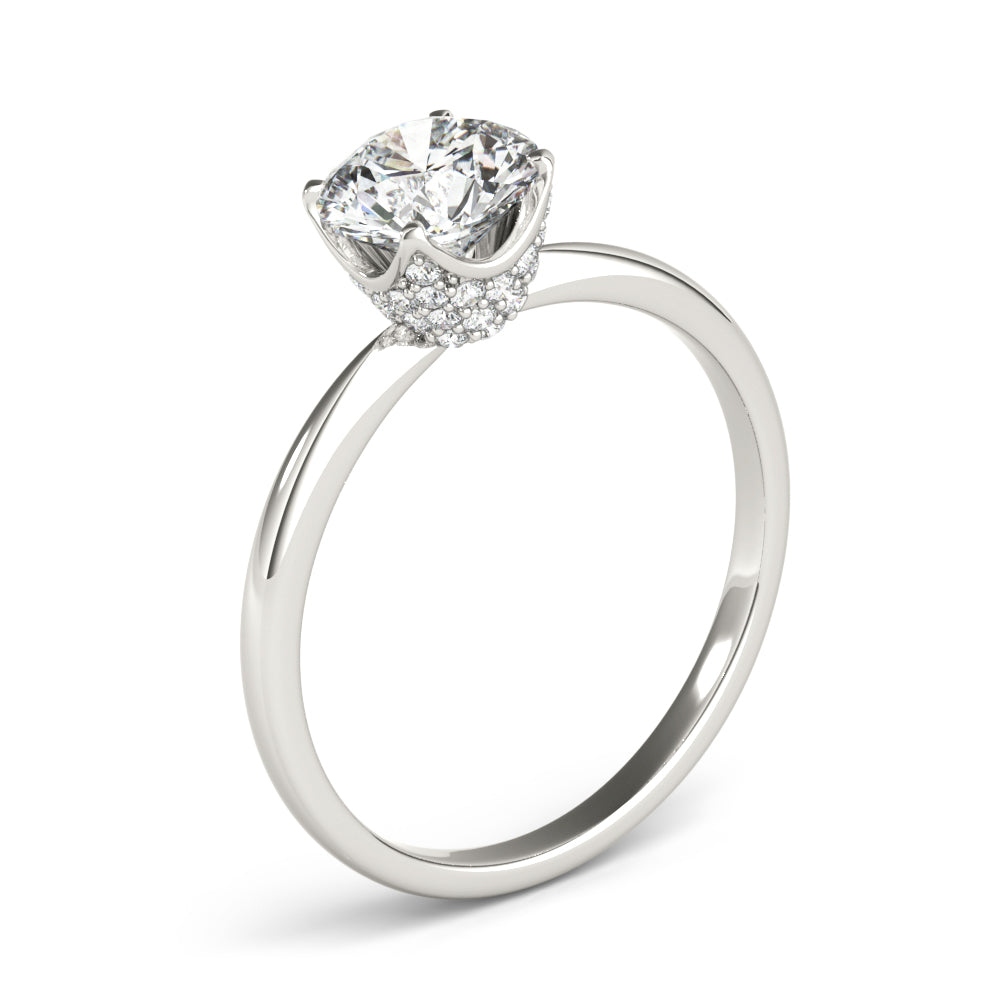 Classic Hidden Halo Diamond Engagement Ring (1/4 ct. tw.)
