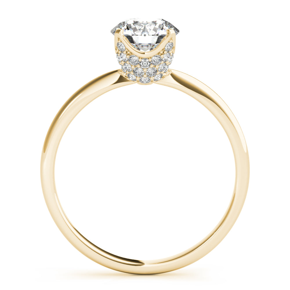 Classic Hidden Halo Diamond Engagement Ring (1/4 ct. tw.)