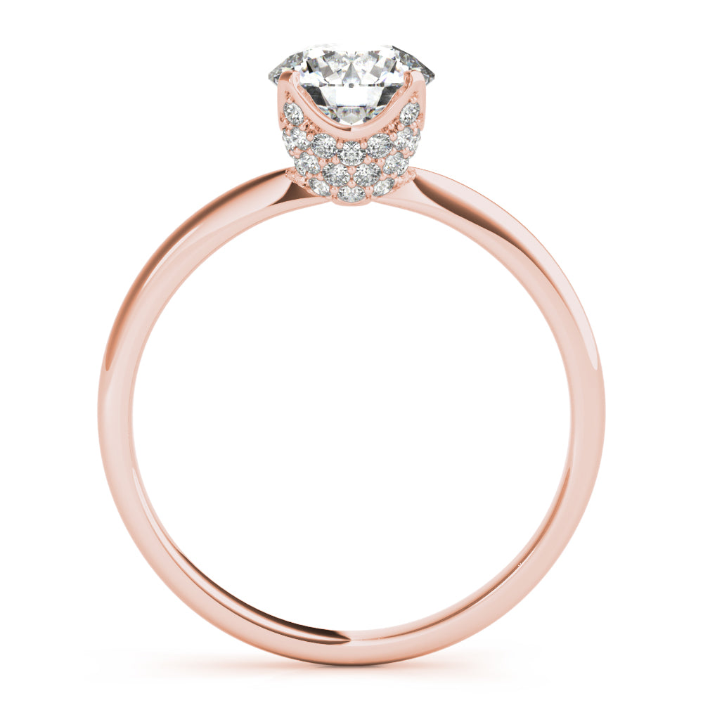 Classic Hidden Halo Diamond Engagement Ring (1/4 ct. tw.)