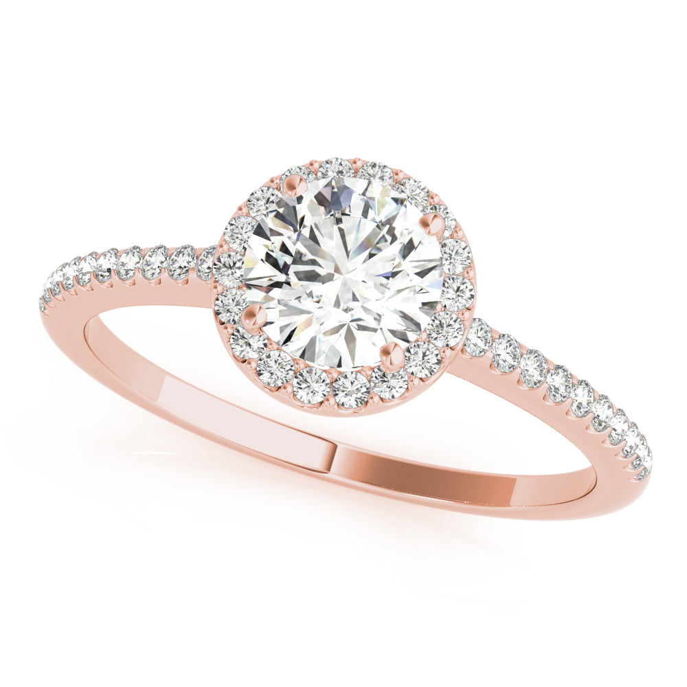 Petite Halo Diamond Engagement Ring (3/4 ct. tw.)
