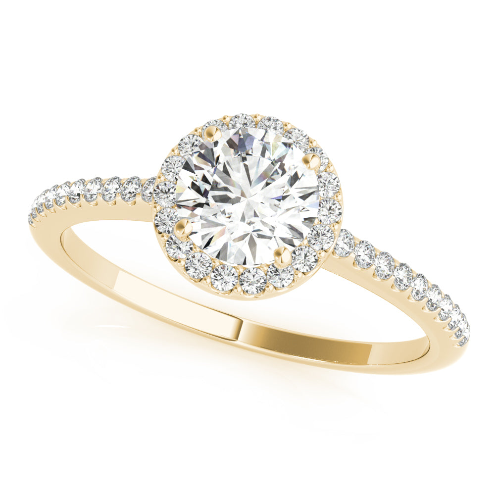 Petite Halo Diamond Engagement Ring (3/4 ct. tw.)