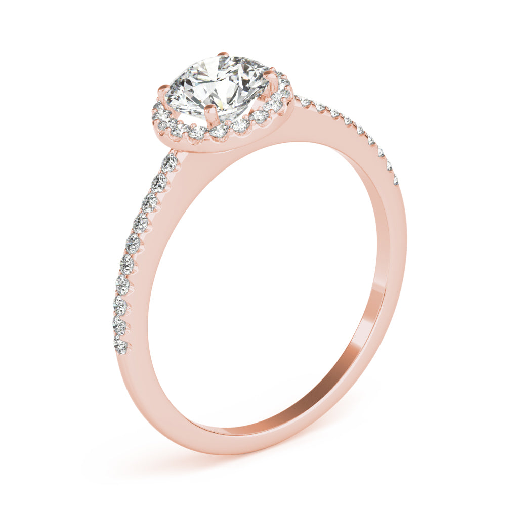 Petite Halo Diamond Engagement Ring (3/4 ct. tw.)