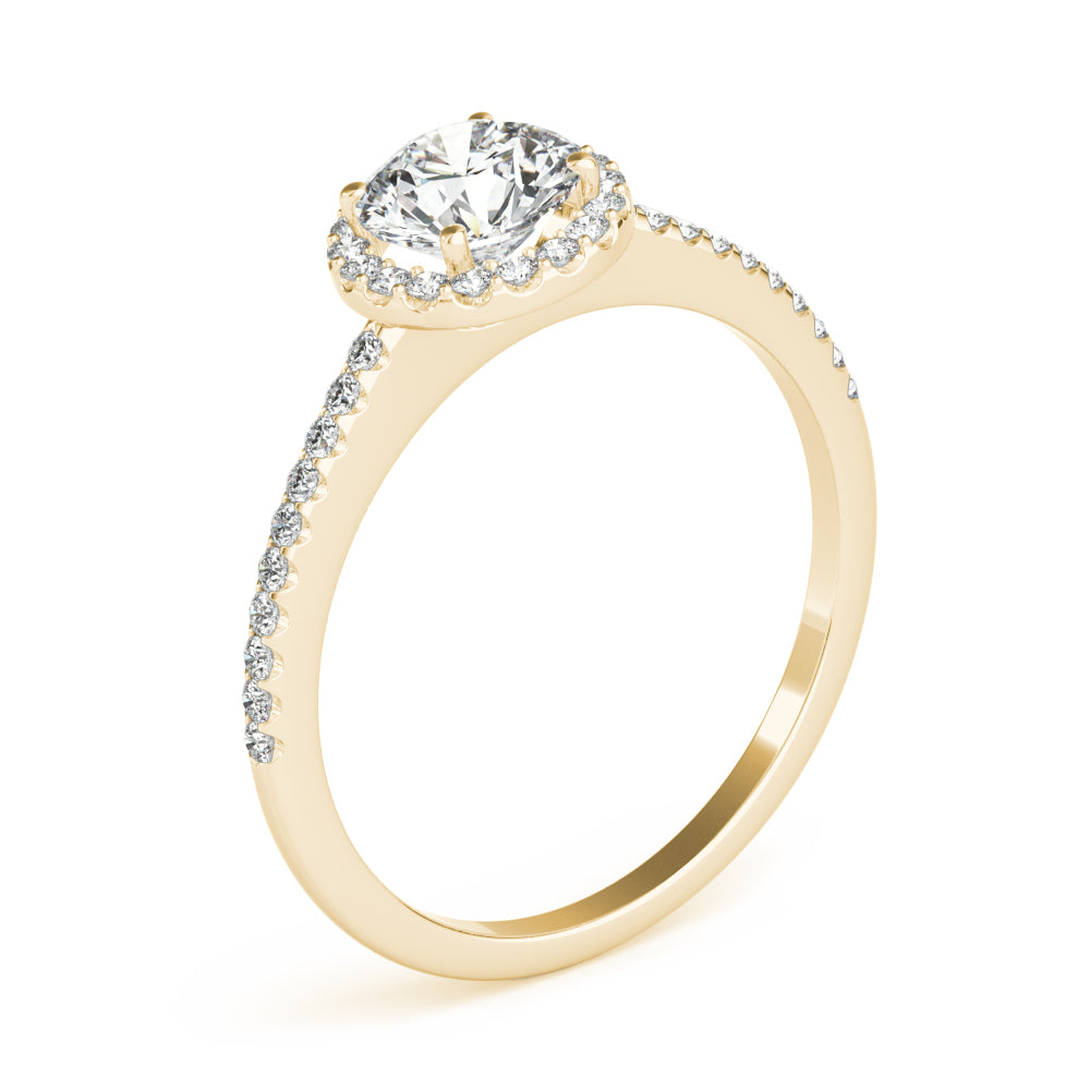 Petite Halo Diamond Engagement Ring (3/4 ct. tw.)