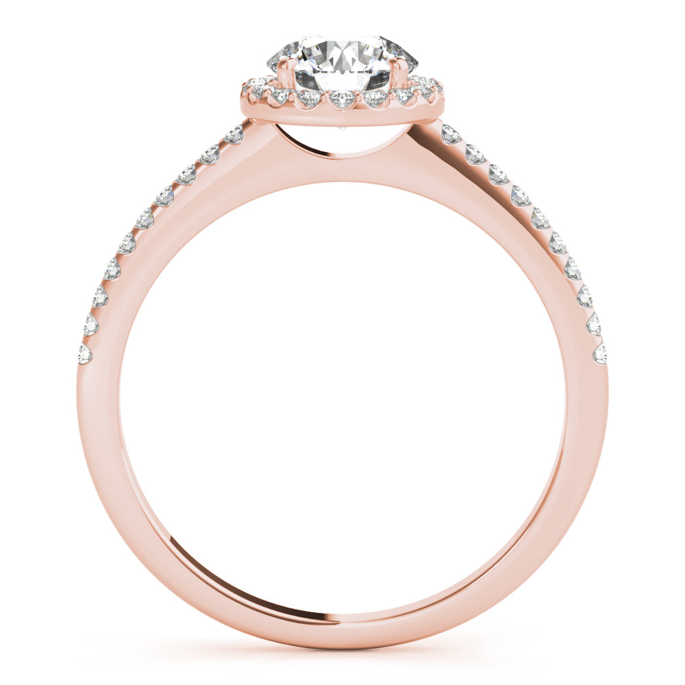 Petite Halo Diamond Engagement Ring (3/4 ct. tw.)