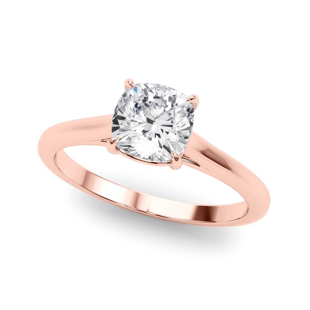 Classic Four-Prong Solitaire Diamond Engagement Ring