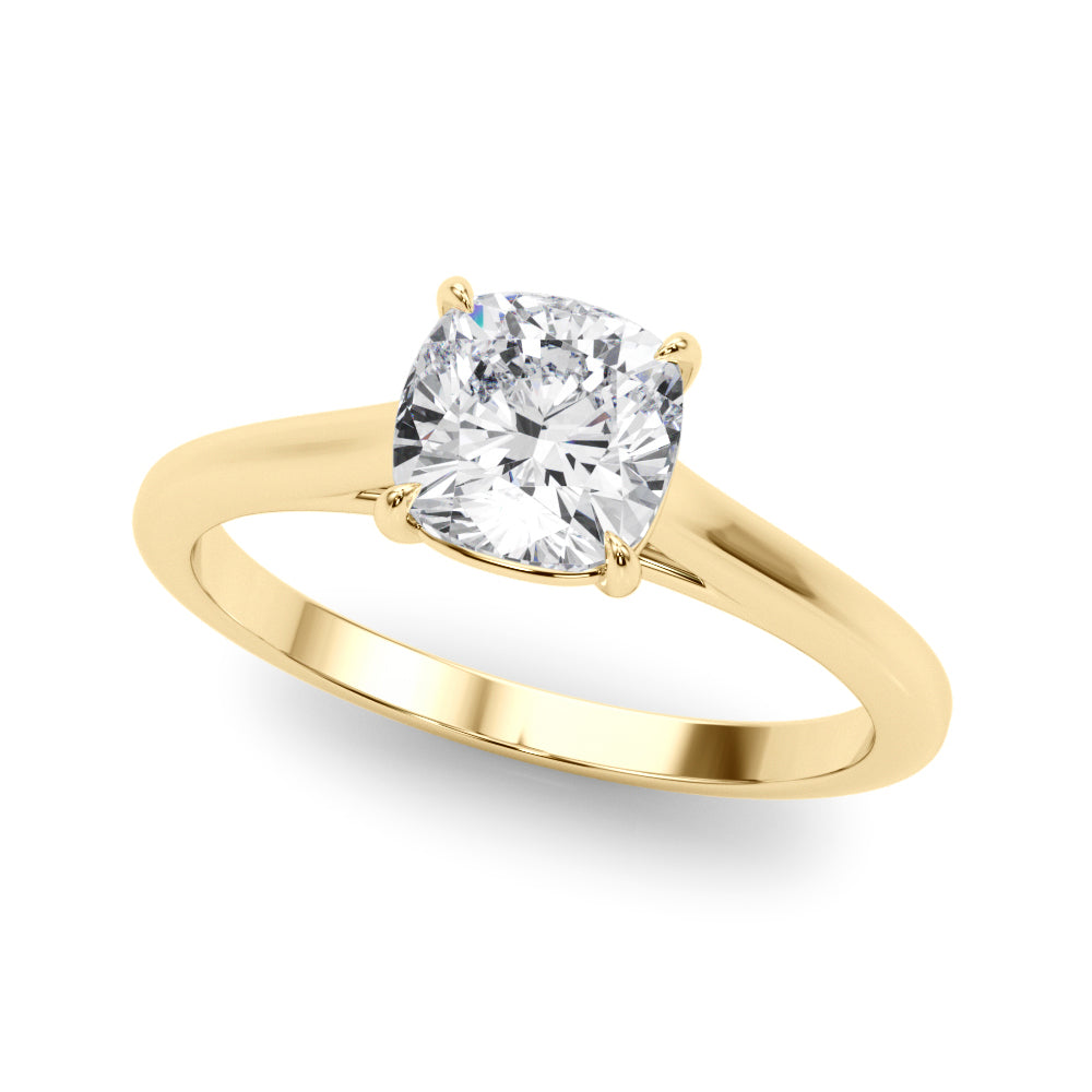 Classic Four-Prong Solitaire Diamond Engagement Ring
