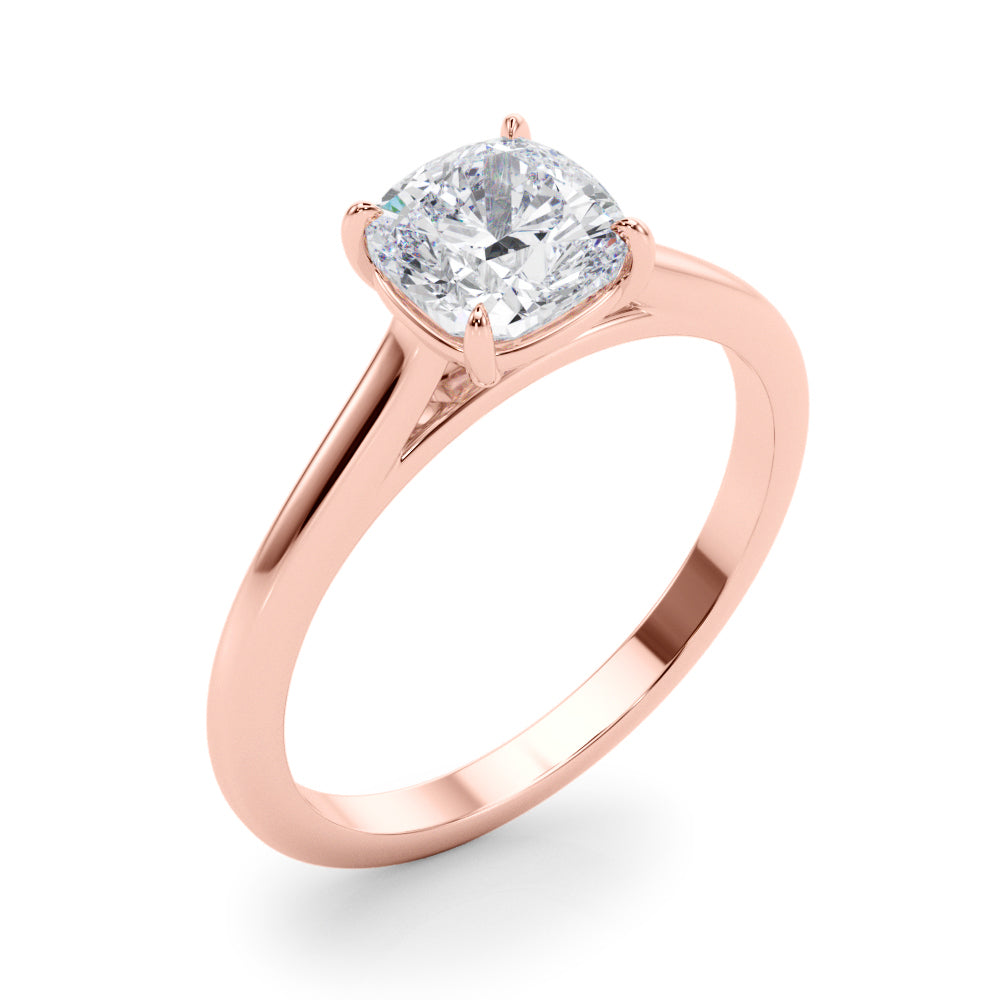 Classic Four-Prong Solitaire Diamond Engagement Ring