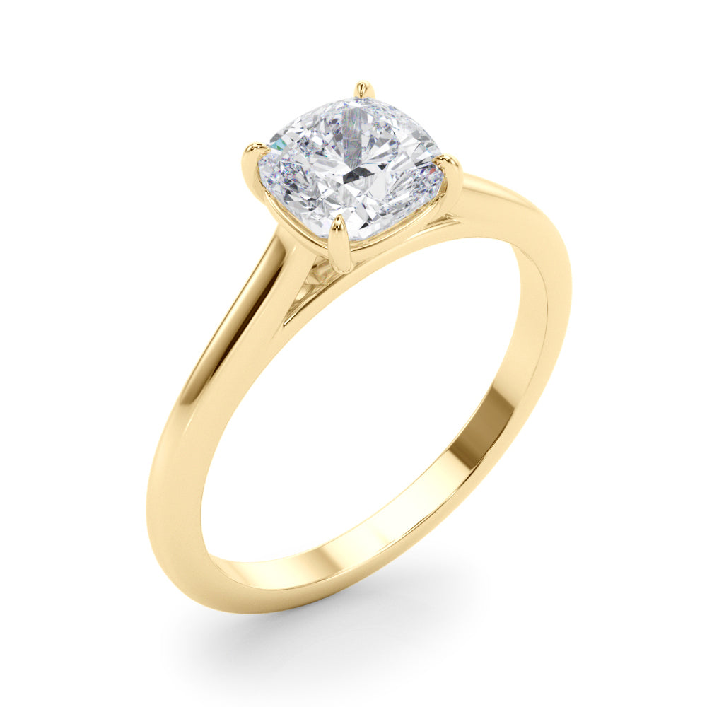 Classic Four-Prong Solitaire Diamond Engagement Ring